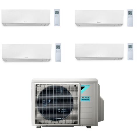 QUADRI Split-Klimaanlage DAIKIN BLUEVOLUTION 4MXM80 + vier Perfera-Einheiten 2000w R32