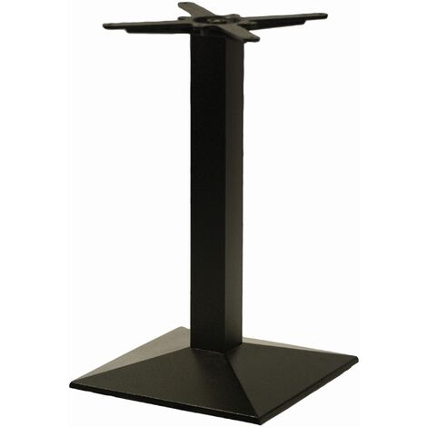main image of "Quadric Cast Iron Single Pedestal Commercial Bar Table Base"