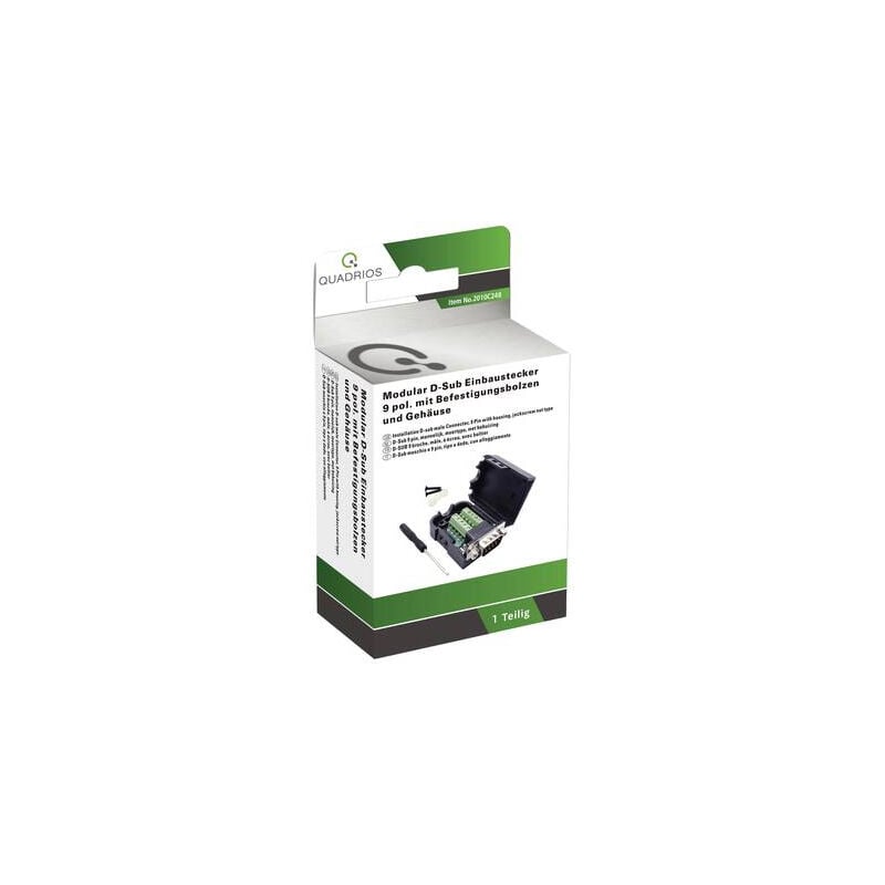 2010C248 sub-d femelle nombre de pôles (num): 9 raccord à vis 1 set - Quadrios