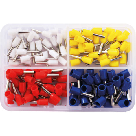 Quadrios 2010C389 Aderendhülsen-Sortiment 0.75 mm², 1 mm², 1.5 mm², 2.5 mm² Teilisoliert  120 St.