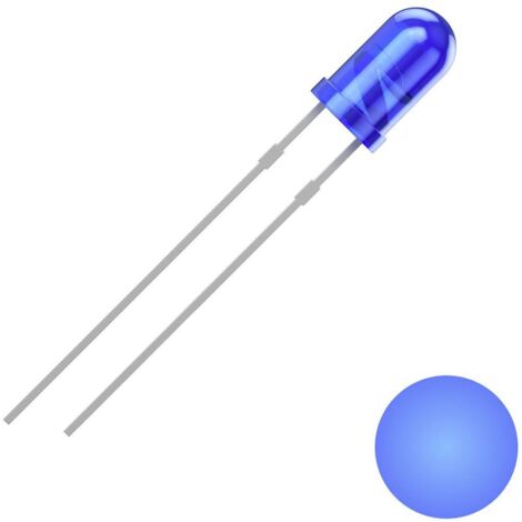 Quadrios 2111O151 LED bleu rond 3 mm 1300 mcd 30 ° 20 mA 3 V S626052