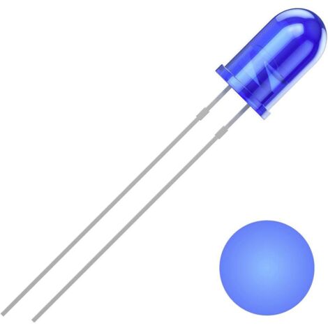 Quadrios 2111O156 LED bleu rond 5 mm 1300 mcd 30 ° 20 mA 3 V S626042