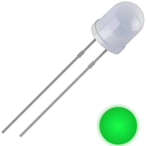 Quadrios 2111O169 LED vert rond 5 mm 2500 mcd 30 ° 20 mA 3 V S620972