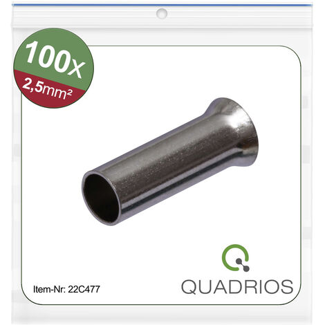 Quadrios 22C477 Aderendhülse 2.5 mm² Unisoliert  100 St.
