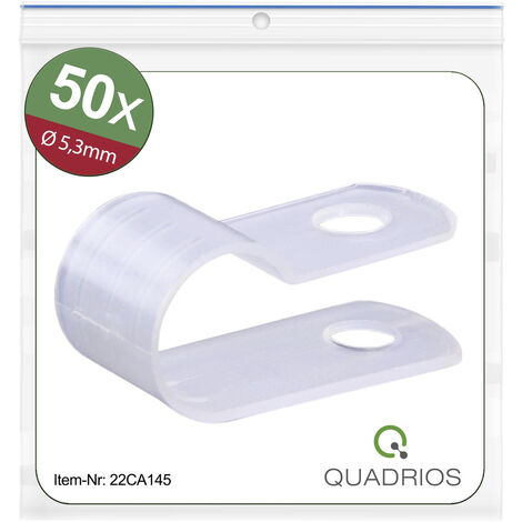 Quadrios 22CA145 Befestigungsschelle schraubbar 22CA145 Bündel-Ø-Bereich 5.3 mm (max)   Natural 1 Se