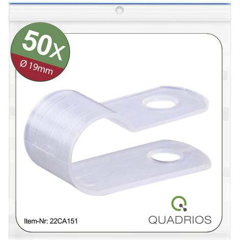 Quadrios 22CA151 Befestigungsschelle schraubbar 22CA151 Bündel-Ø-Bereich 19 mm (max)   Natural 1 Set