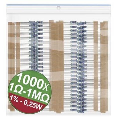 Quadrios 22P037 22P037 Assortimento di resistenze a film metallico assiale 0.25 W 1 % 1 KIT
