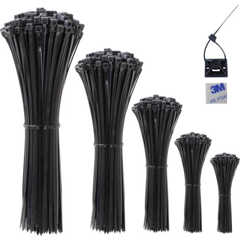 Quadrios 23CA239 23CA239 Fascetta per cavi Nero Stabilizzato ai raggi UV 520 pz.