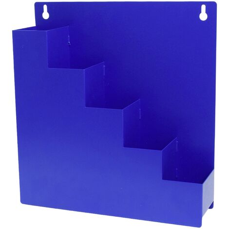 Quadrios 23CA254 Support mural pour boîtier de rangement pour serre-câbles bleu 5 compartiments (L x l x H) 30 x 8 x 32 cm V906803