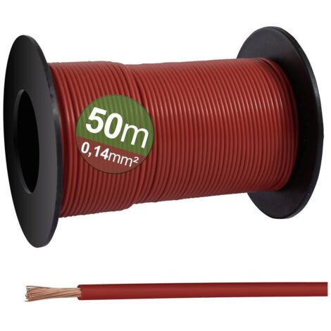 Quadrios 23CW020 Filo singolo 0.14 mm² Rosso 50 m