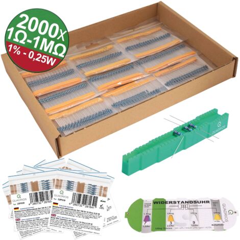 Quadrios 23P129 23P129 Metallschicht-Widerstand  axial bedrahtet 0207 0.25 W 1 % 2000 St.