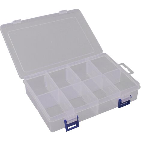 Quadrios 23SA082 Mallette de rangement (L x l x H) 20 x 13.5 x 4.5 cm Nombre de compartiments: 8 séparations variables Contenu 1 pc(s) V906503