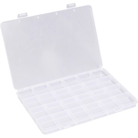 Quadrios 23SA088 Mallette de rangement (L x l x H) 19 x 13 x 1.5 cm Nombre de compartiments: 24 séparations fixes Contenu 1 pc(s) V906173