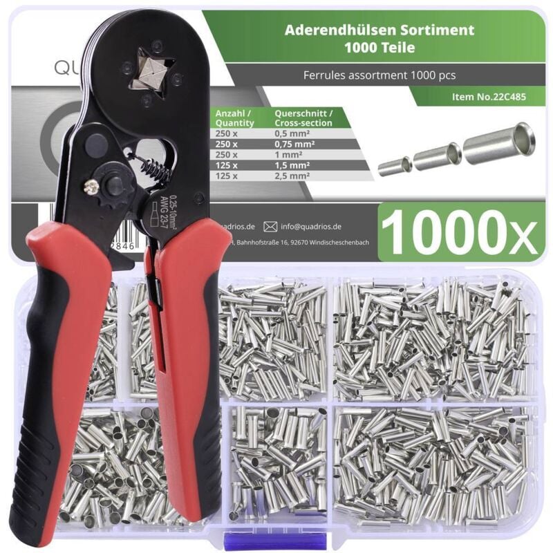 Quadrios - 23T034 Assortiment d'embouts simples non isolé 1 set