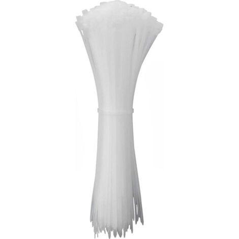 Quadrios 24CA350 24CA350 Serre-câble 450 mm 7.6 mm blanc stabilisé aux UV 100 pc(s) Y857523
