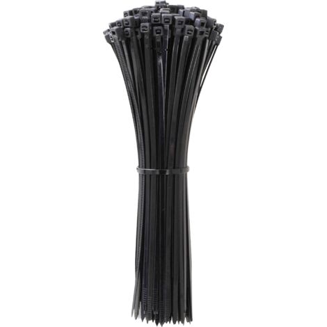 Quadrios 24CA357 24CA357 Serre-câble 150 mm 3.6 mm noir stabilisé aux UV 100 pc(s) Y857273