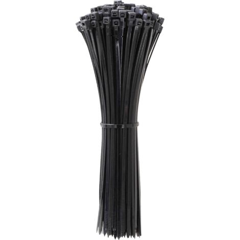 QUADRIOS 24CA365 24CA365 SERRE-CÂBLE 200 MM 4.6 MM NOIR STABILISÉ AUX UV 100 PC(S)