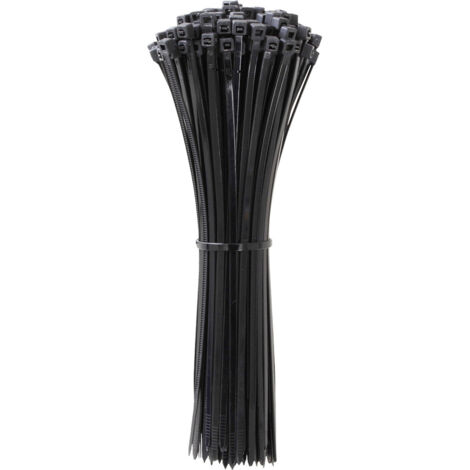 Quadrios 24CA372 24CA372 Kabelbinder 250 mm 7.6 mm Schwarz UV-stabilisiert 100 St.