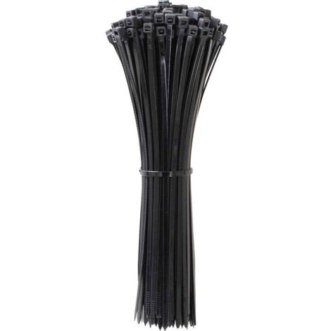 Quadrios 24CA374 24CA374 Serre-câble 350 mm 7.6 mm noir stabilisé aux UV 100 pc(s) Y857143