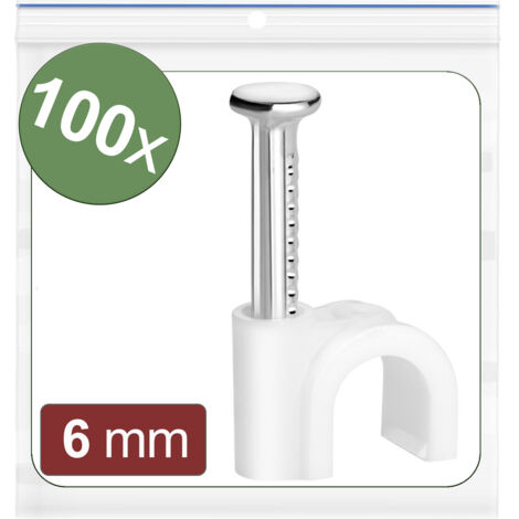 Quadrios 24CA419 Nagelschellen  24CA419 Bündel-Ø-Bereich 3 bis 6 mm   Weiß 100 St.