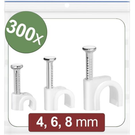 Quadrios 24CA424 Cavalier 24CA424 Plage de Ø du faisceau 2 à 8 mm blanc 300 pc(s) Y857003
