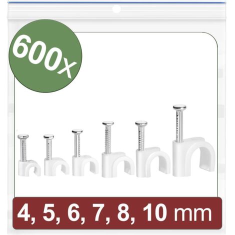 Quadrios 24CA426 Cavalier 24CA426 Plage de Ø du faisceau 2 à 10 mm blanc 600 pc(s) Y859793
