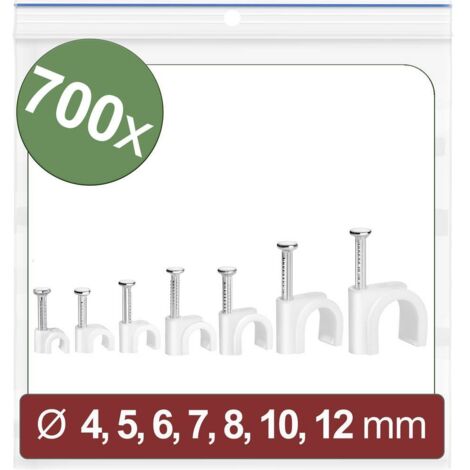 Quadrios 24CA427 Cavalier 24CA427 Plage de Ø du faisceau 2 à 12 mm blanc 700 pc(s) Y859753