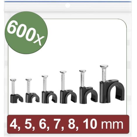 Quadrios 24CA437 Cavalier 24CA437 Plage de Ø du faisceau 2 à 10 mm noir 600 pc(s) Y859953
