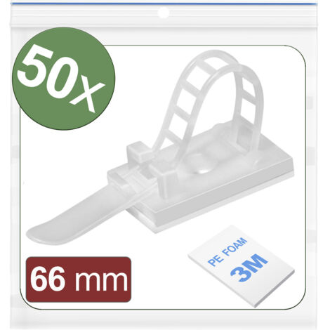 Quadrios 24CA439 Befestigungssockel selbstklebend, schraubbar 24CA439    Weiß 50 St.