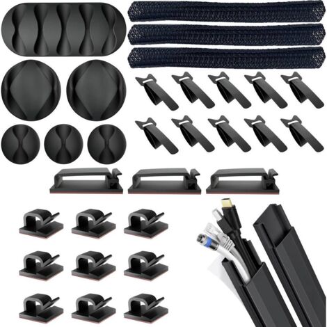 Quadrios 25CA578 Boîte d'assortiment de supports de câble 25CA578 noir 34 parties W379553