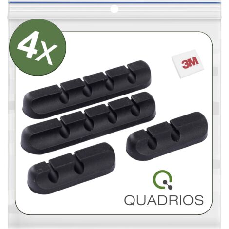 Quadrios 25CA579 Support de câble 25CA579 noir, blanc 4 pc(s)