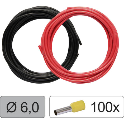 Quadrios 25CW131 Einzelader LiFY   6.0 mm² Rot, Schwarz 1 Set