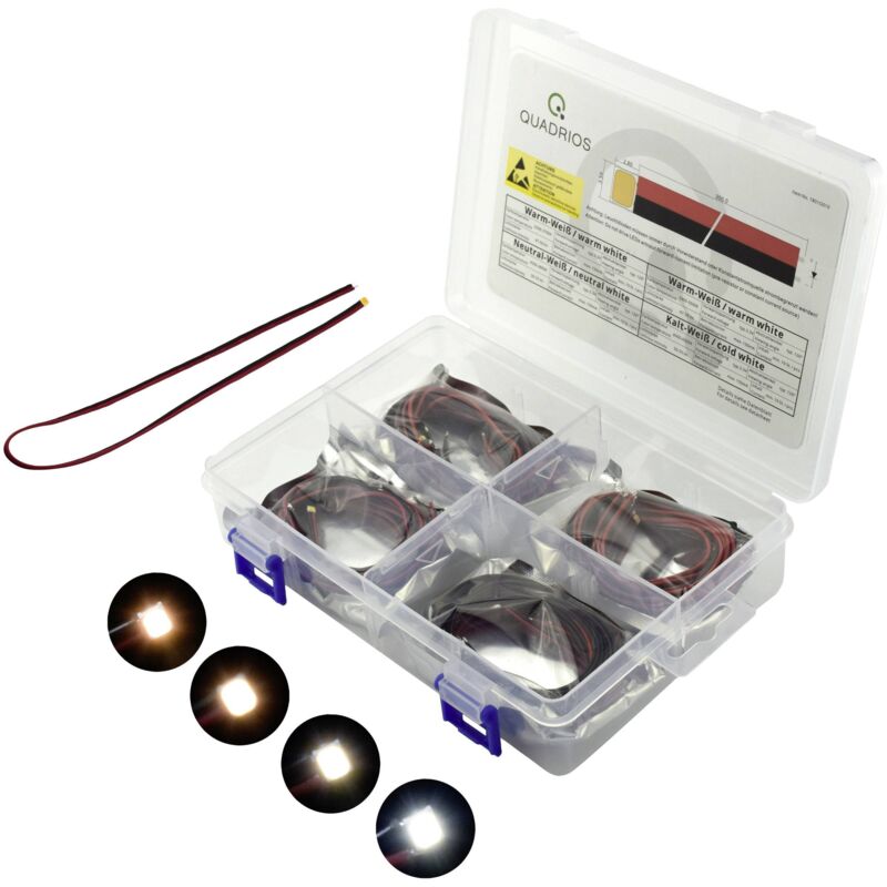 Quadrios - Assortiment de LEDs blanc 150 mA 3.3 v