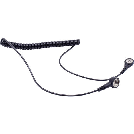 Quadrios  ESD-Erdungskabel   1.80 m Druckknopf 10 mm, Druckknopf 4 mm