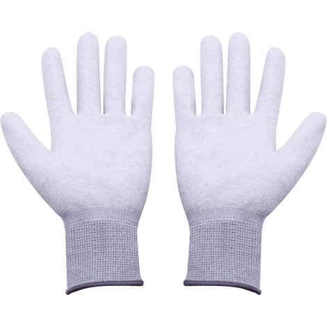 Quadrios  ESD-Handschuh  Kleider-Größe: M Polyamid, Polyurethan