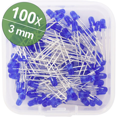 Quadrios  LED-Sortiment  Blau  3 mm   20 mA 3.0 V