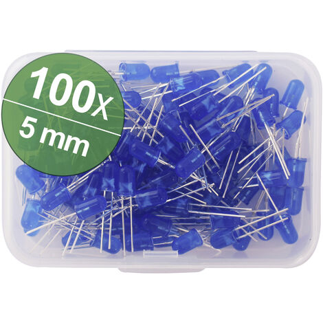 Quadrios LED-Sortiment Blau 5 mm 30 mA 3.0 V