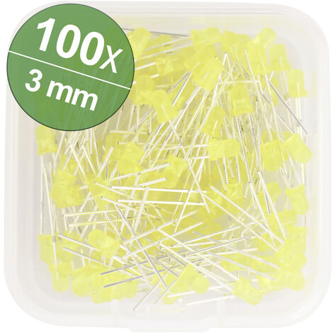 Quadrios  LED-Sortiment  Gelb  3 mm   20 mA 2.0 V