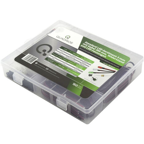 Quadrios  LED-Sortiment  Rot, Grün, Gelb, Blau, Kaltweiß, Warmweiß  3 mm   20 mA 3.0 V
