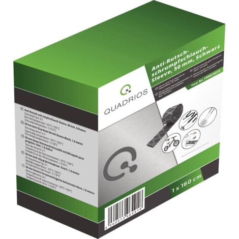 Quadrios tubo termorestringente nero 1,6 m 50 mm