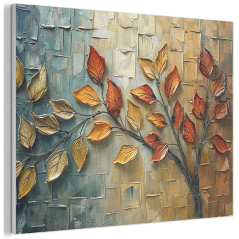 QUADRO ACUSTICO Albero - Astratto - Natura - Arte 80x60 cm