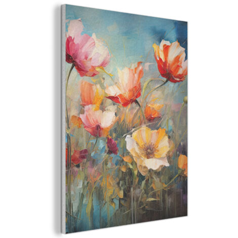QUADRO ACUSTICO Fiori - Acquerello - Arte - Botanica - Natura 70x100 cm