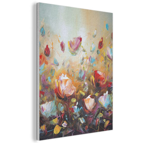 QUADRO ACUSTICO Fiori - Arte - Natura - Pittura a olio 70x100 cm