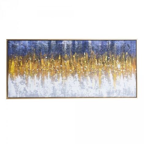Quadro astratto su tela con cornice oro Quadro1