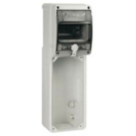 Quadro con centralino 5 moduli DIN Palazzoli con 1 presa verticale IP66