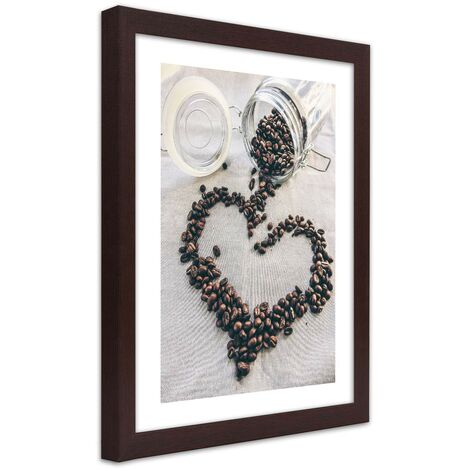 Quadro con cornice, Amore per il caffà¨ - 40x60