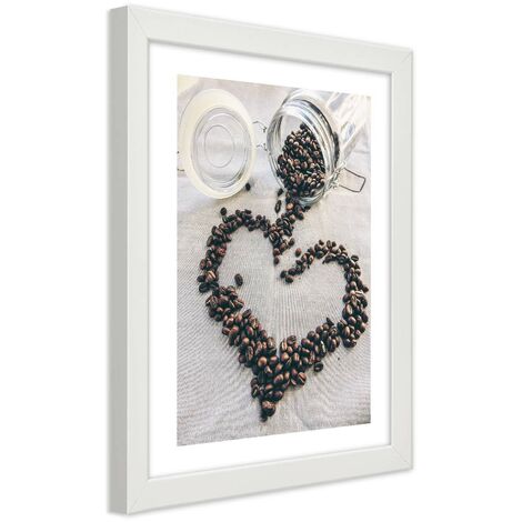 Quadro con cornice, Amore per il caffà¨ - 60x90