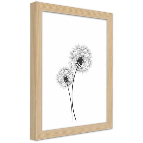 Quadro con cornice, Disegnati due gommoni - 40x60