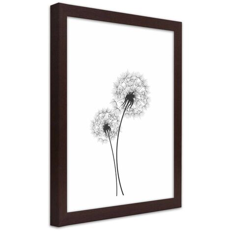 Quadro con cornice, Disegnati due gommoni - 70x100