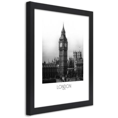 Quadro con cornice, Il leggendario Big Ben - 20x30